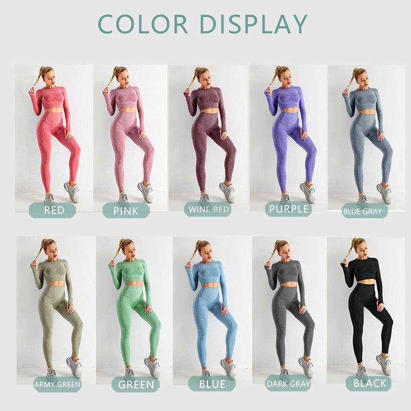 Conjunto Feminino Fitness Yoga - 5 peças 