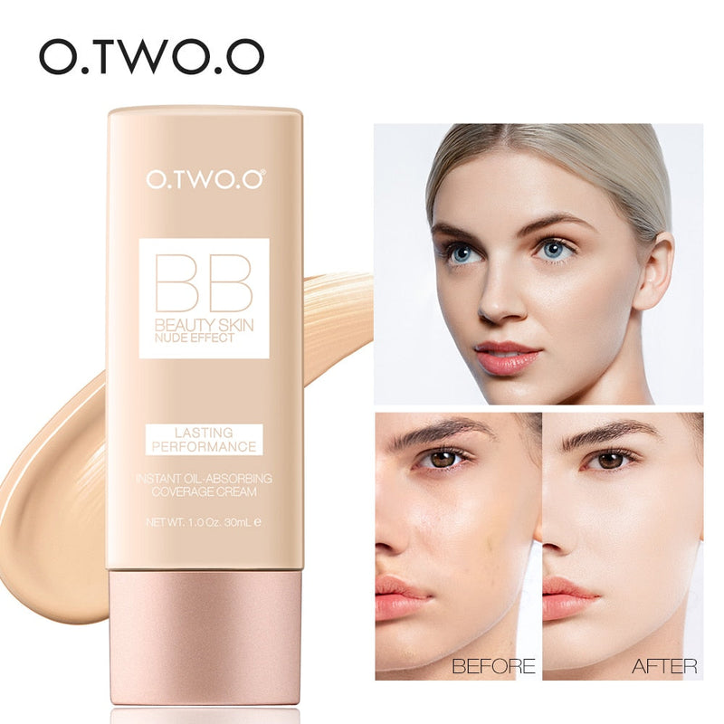 Kit Maquiagem Facial O.TWO.O - Corretivo, BB Cream e Pó 