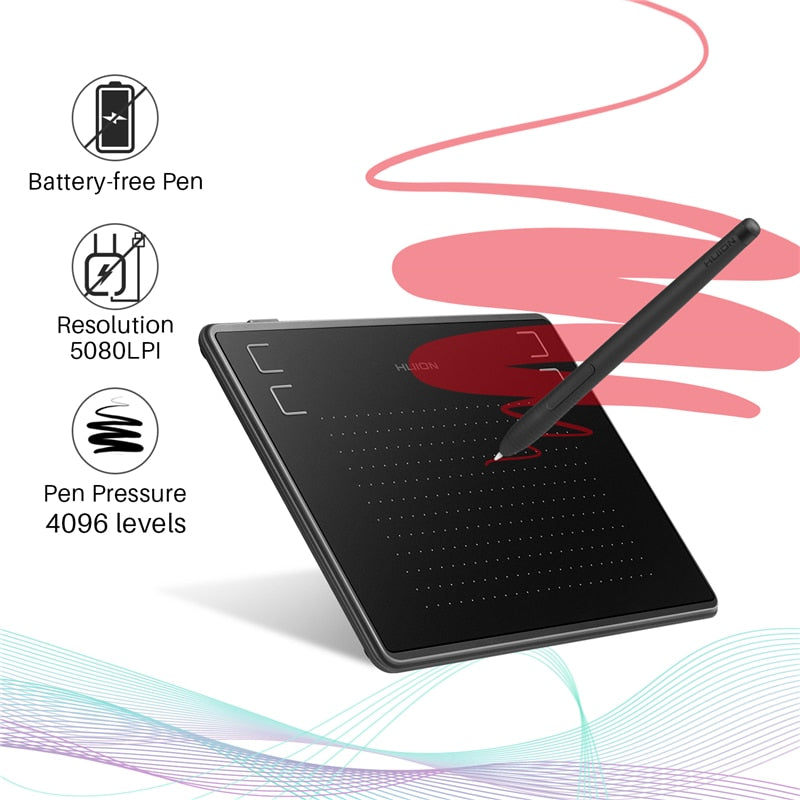 Mesa Digitalizadora Desenho Gráfico e Digital HUION H430P 