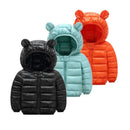 Jaqueta Infantil Puffer com Capuz - Cores Básicas 