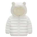 Jaqueta Infantil Puffer com Capuz - Cores Básicas 