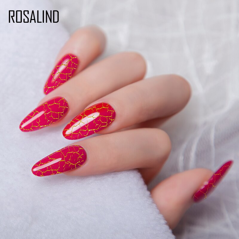 Esmalte de Unha Gel Rosalind - Efeito Crackle 