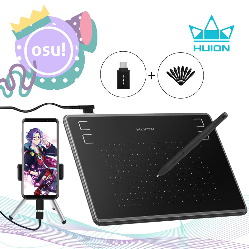 Mesa Digitalizadora Desenho Gráfico e Digital HUION H430P 