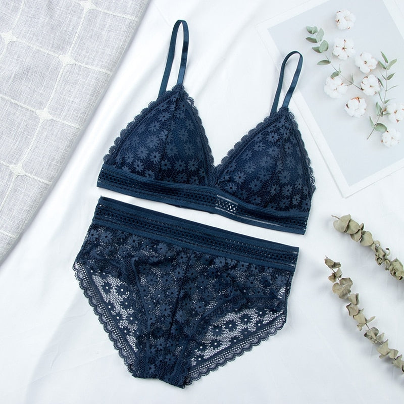 Conjunto Lingerie em Renda Fancy 