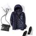 Jaqueta Feminina Puffer com Capuz 