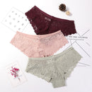 Calcinha em Renda Sexy Lace - Kit com 3 peças 
