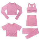 Conjunto Feminino Fitness Yoga - 5 peças 