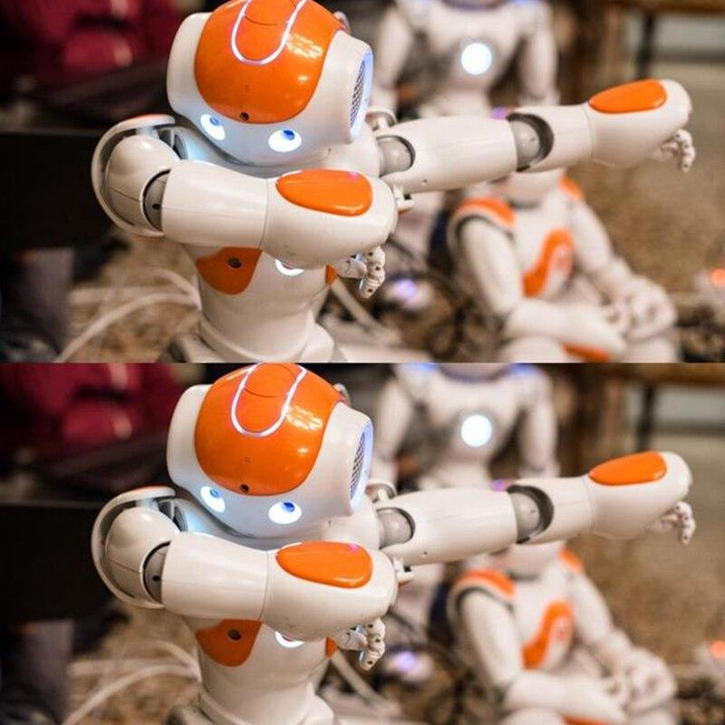 Brinquedo robô inteligente mini robô divertido dançando brinquedos robô luz led música hyun dança robô presente para festa infantil presentes de natal envio direto