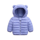 Jaqueta Infantil Puffer com Capuz - Cores Básicas 