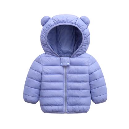 Jaqueta Infantil Puffer com Capuz - Cores Básicas 