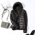 Jaqueta Feminina Puffer com Capuz 