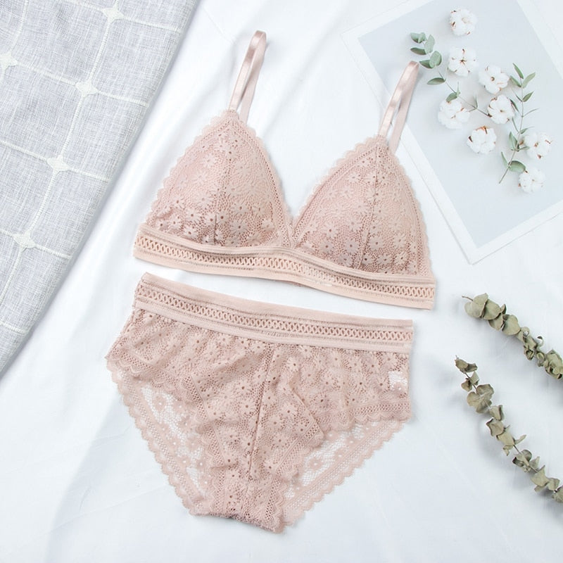 Conjunto Lingerie em Renda Fancy 