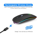 Mouse Sem Fio Bluetooth RGB Recarregável iMice 