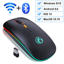 Mouse Sem Fio Bluetooth RGB Recarregável iMice 