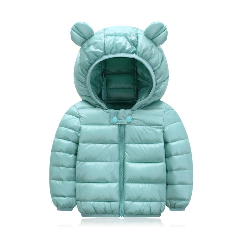 Jaqueta Infantil Puffer com Capuz - Cores Básicas 