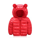 Jaqueta Infantil Puffer com Capuz - Cores Básicas 