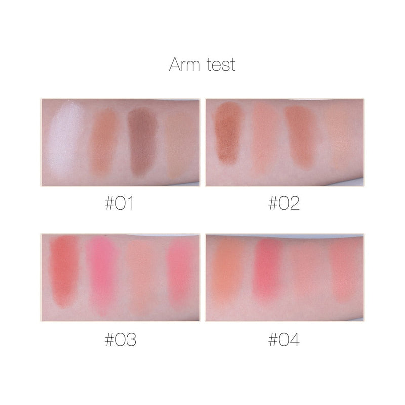 Paleta de Contorno Facial O.TWO.O 4 Cores 