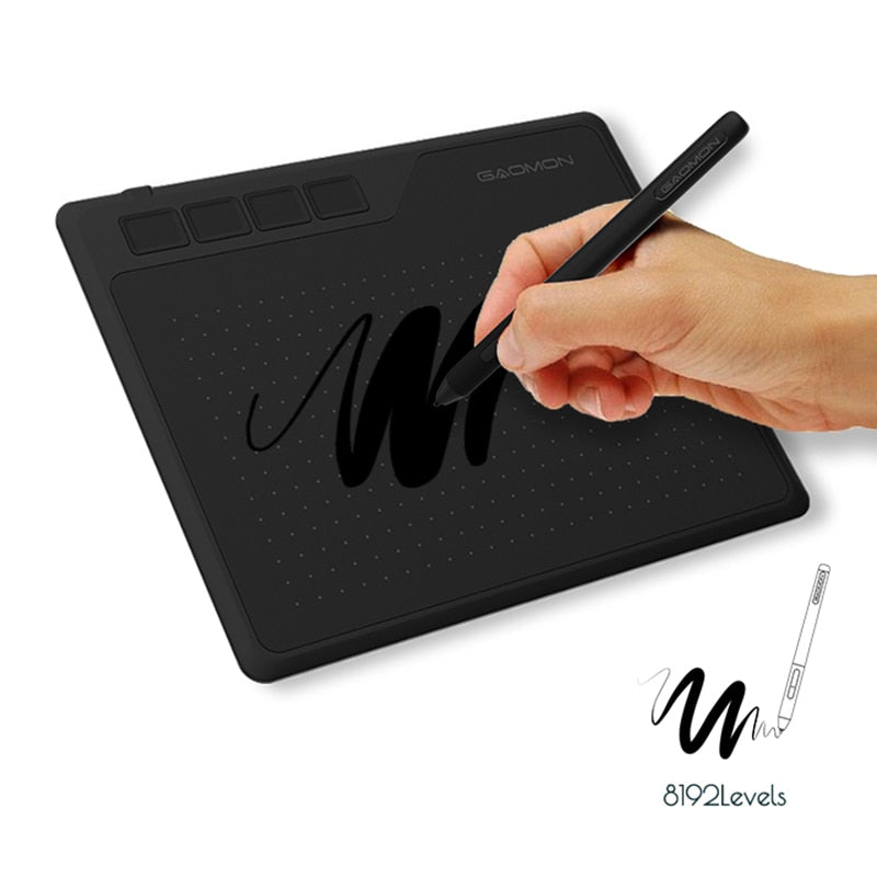 Mesa Digitalizadora Desenho Gráfico e Digital GAOMON S620 