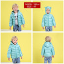 Jaqueta Infantil Puffer com Capuz - Cores Básicas 