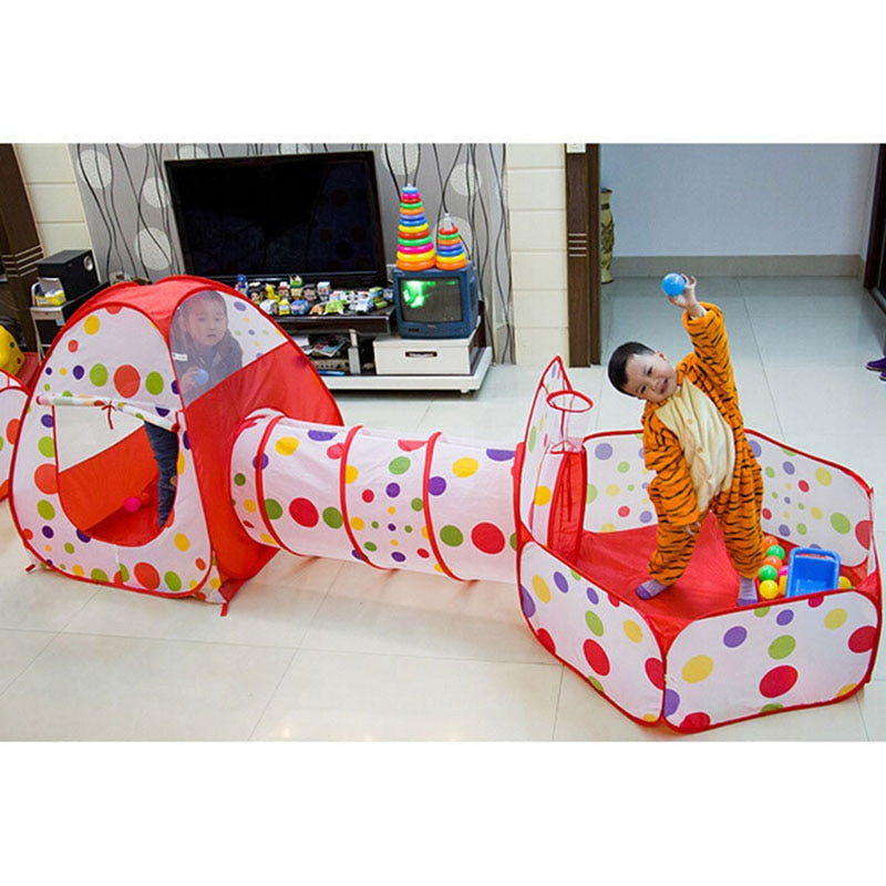 Piscina de Bolinha Infantil 3 em 1 - Tenda de Brincar Imbaby 