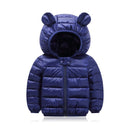 Jaqueta Infantil Puffer com Capuz - Cores Básicas 