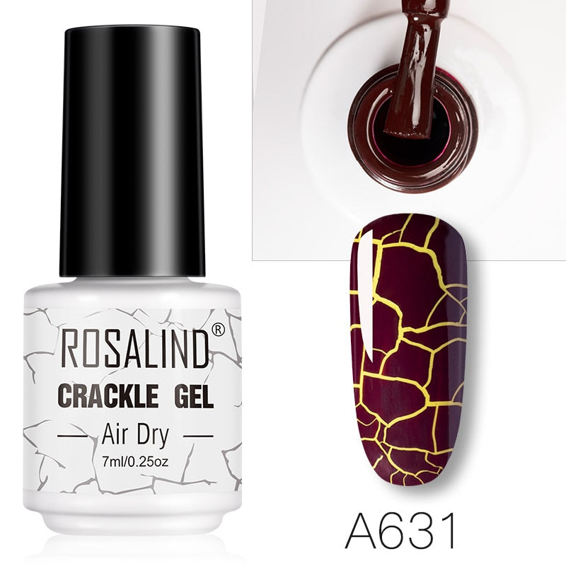 Esmalte de Unha Gel Rosalind - Efeito Crackle 