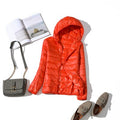 Jaqueta Feminina Puffer com Capuz 