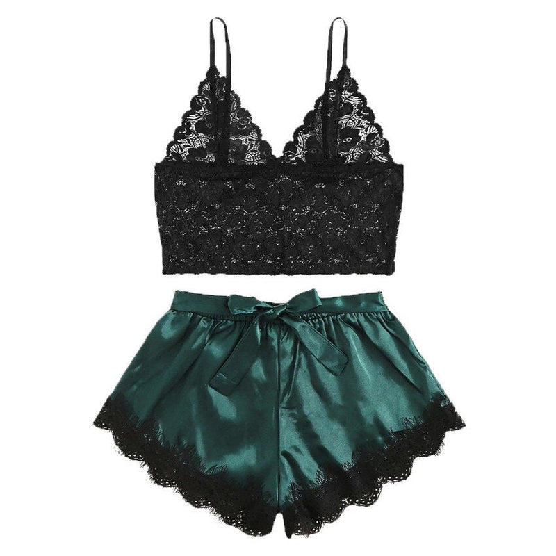 Pijama Feminino Cetim Renda 