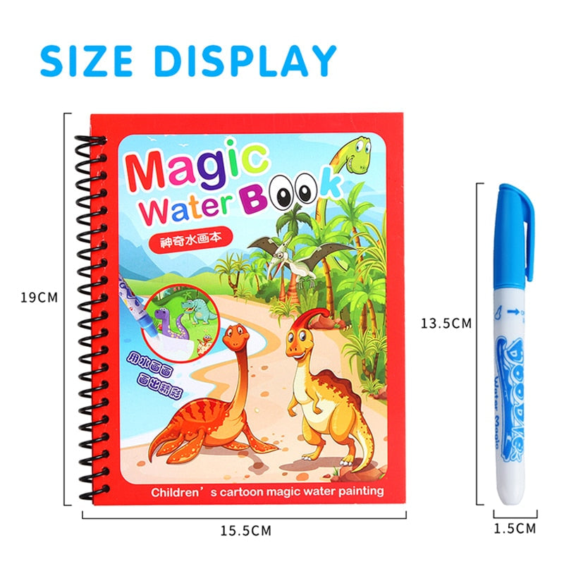 Livro de Colorir Água Mágica - Montessori 