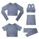 Conjunto Feminino Fitness Yoga - 5 peças 