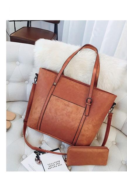 Bolsa Vintage com Carteira - FRETE GRÁTIS 