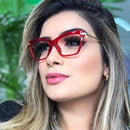 Armação de Óculos de Grau Gatinho 