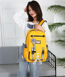 Mochila Feminina com Entrada USB e Trava Anti-Roubo 