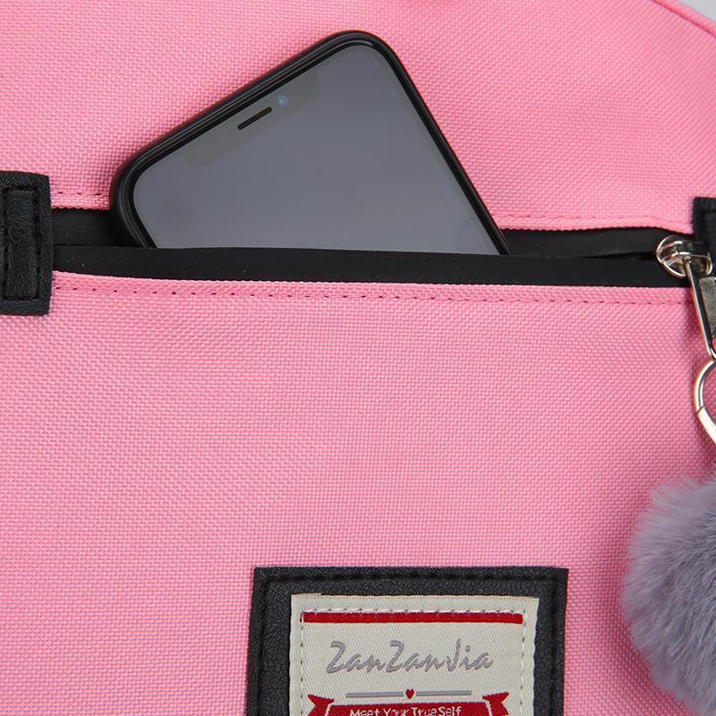 Mochila Feminina com Entrada USB e Trava Anti-Roubo 