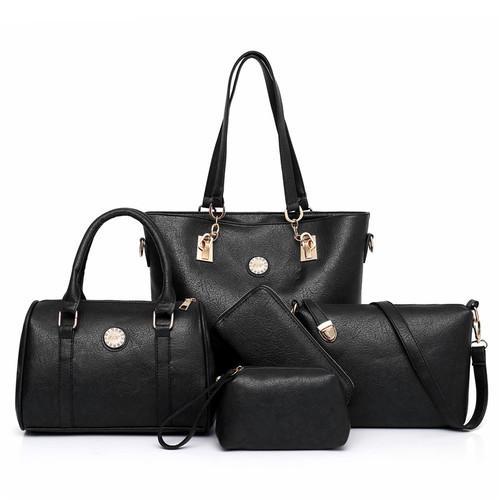 Conjunto Bolsa Luxo Feminina - 05 Peças 