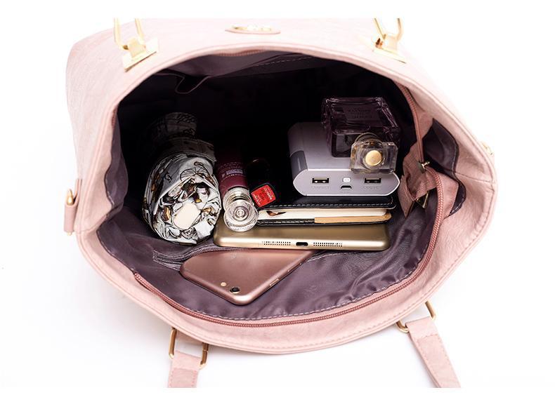 Conjunto Bolsa Luxo Feminina - 05 Peças 