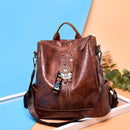 Mochila de Couro Feminina Love Vintage 