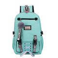 Mochila Feminina com Entrada USB e Trava Anti-Roubo 