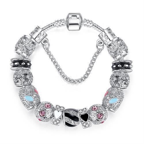 Pulseira com Berloque Cristal 