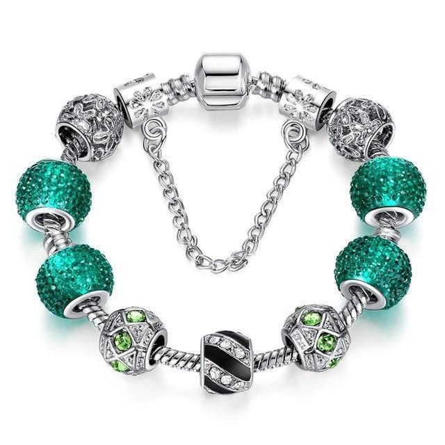 Pulseira com Berloque Cristal 